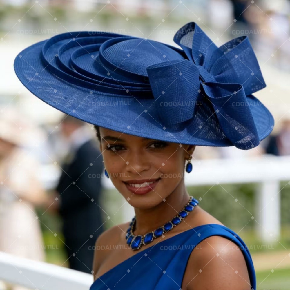 Women'S Fashion Kentucky Derby - Duży fascynator, kapelusz z kokardą w