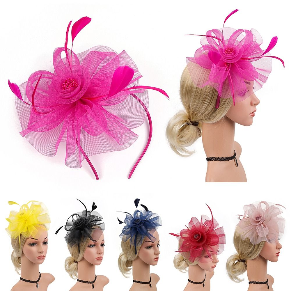 Women'S Fashion Kentucky Derby - Wstążka z piór stroiki do włosów