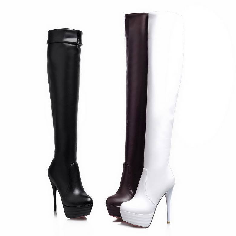 Sale Fashion Women - SIMLOVEYO Kozaki do kolan Platforma Szpilki