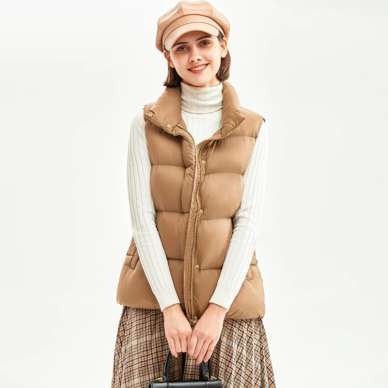 Puffer Vest Fashion Women - 2024 Nowa moda damska Krótka luźna