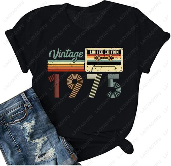 Women'S Fashion In The 70S - Vintage 1975 T-Shirty dla kobiet 50.
