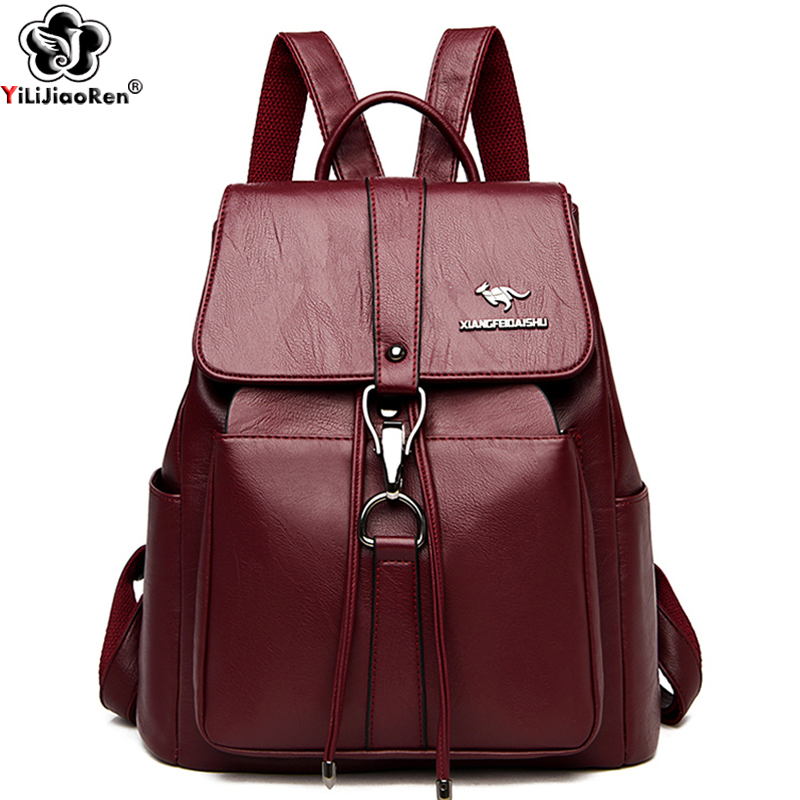 Women'S Fashion Backpack - Plecak antykradzieżowy damska torba na ramię