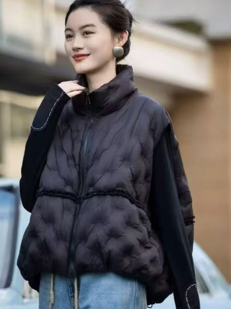 Puffer Vest Fashion Women - Damska kamizelka puchowa Y2K na zimę,
