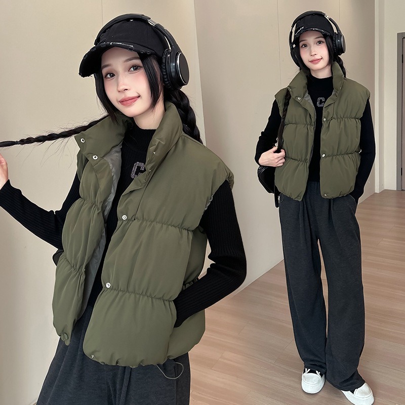 Puffer Vest Fashion Women - Zimowa Bezrękawnik Damska Kurtka Puchowa Parka