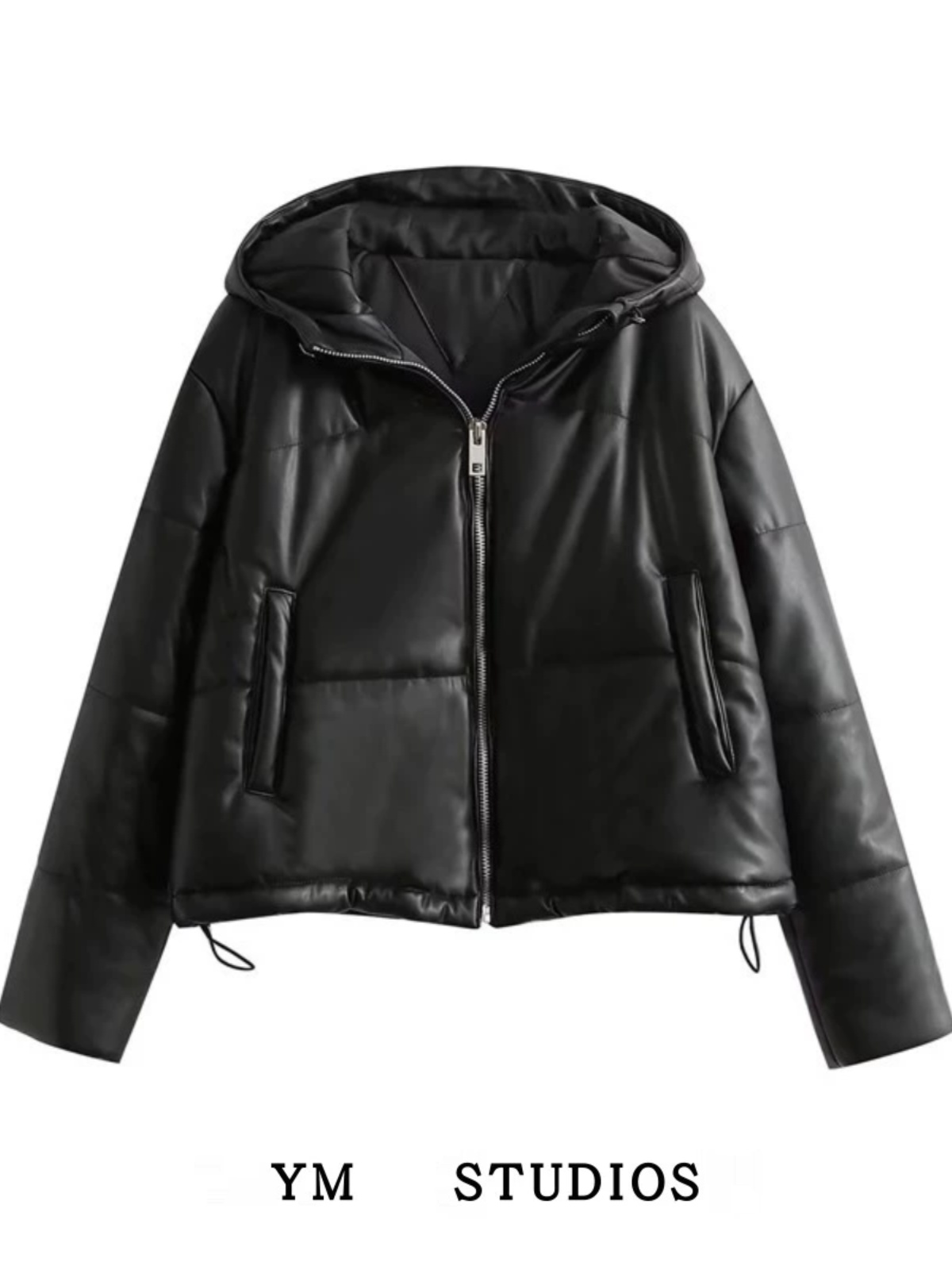 Women'S Fashion Leather Jacket - Luźna, codzienna kurtka damska ze skóry