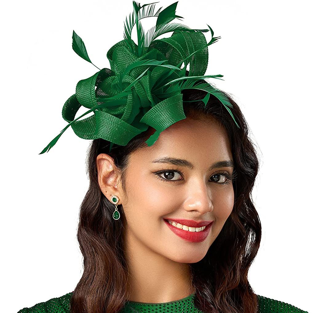 Women'S Fashion Kentucky Derby - Eleganckie kobiety Fascynatory kwiatowe Kentucky Opaska