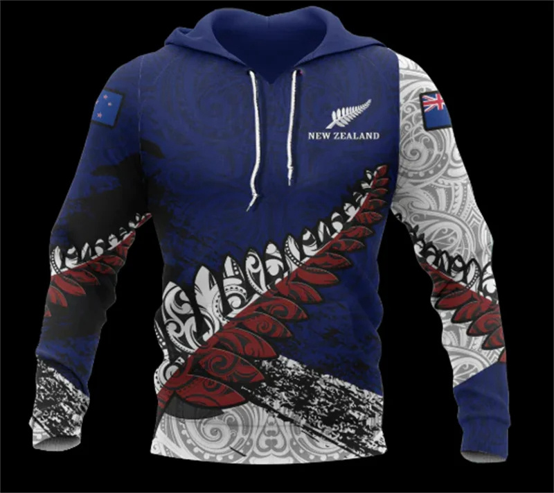 Women'S Fashion Rugby Top - Winter New 3D Aotearoa New Zealand