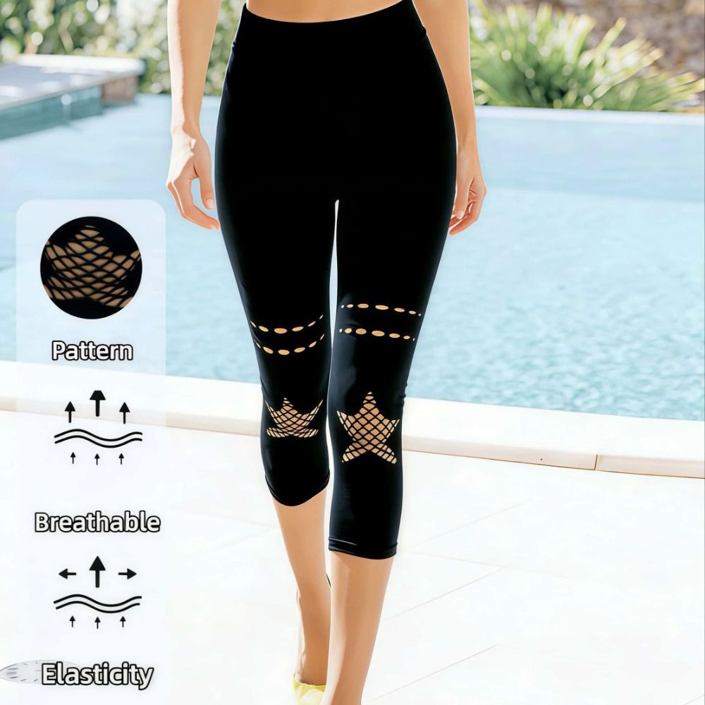 Nowe ażurowe legginsy damskie  – High Waist Leggings recenzja i cena