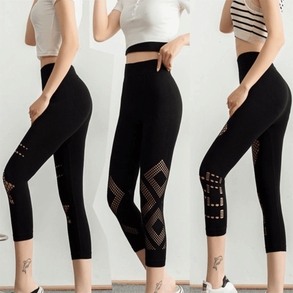 Nowe ażurowe legginsy damskie  – High Waist Leggings recenzja i cena