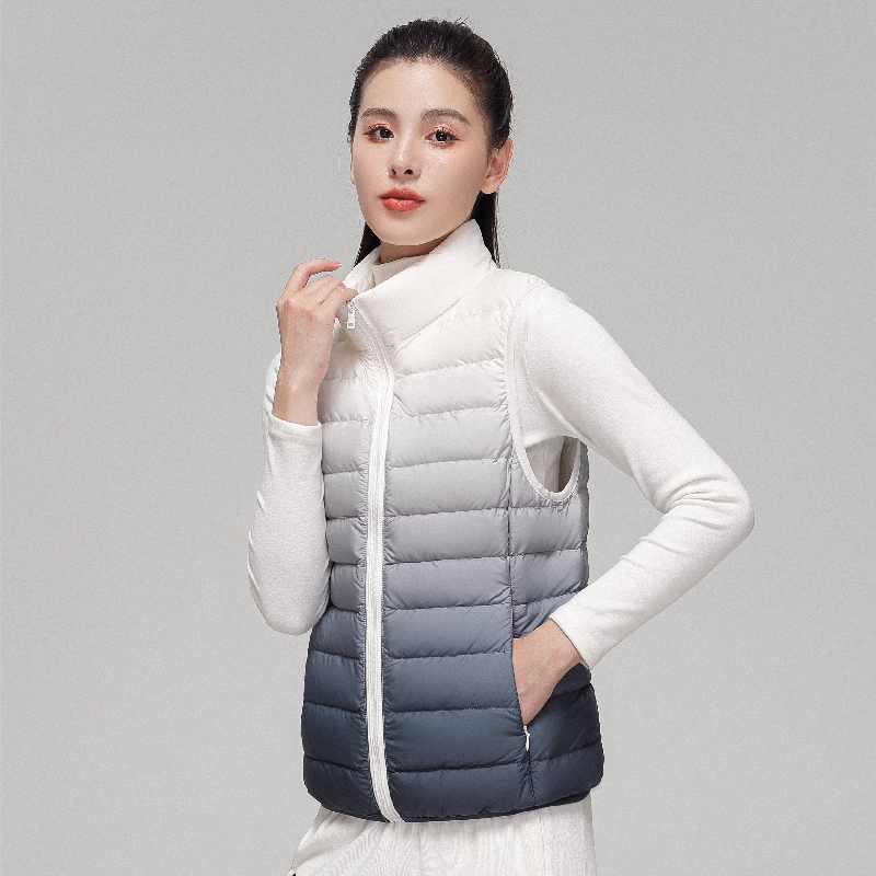Kobiety moda gradientu ultrale – Puffer Vest Fashion Women recenzja i cena