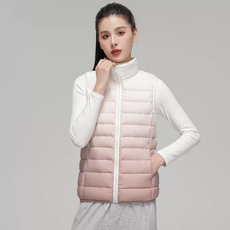 Kobiety moda gradientu ultrale – Puffer Vest Fashion Women recenzja i cena