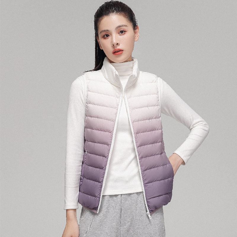 Kobiety moda gradientu ultrale – Puffer Vest Fashion Women recenzja i cena