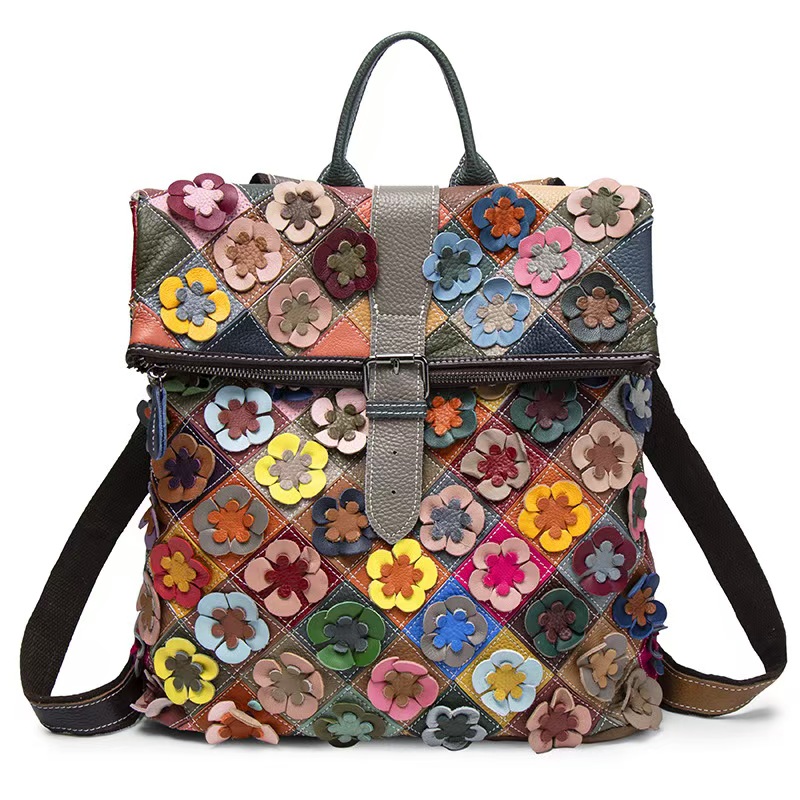 Damski plecak vintage ze skóry – Women'S Fashion Backpack recenzja i cena