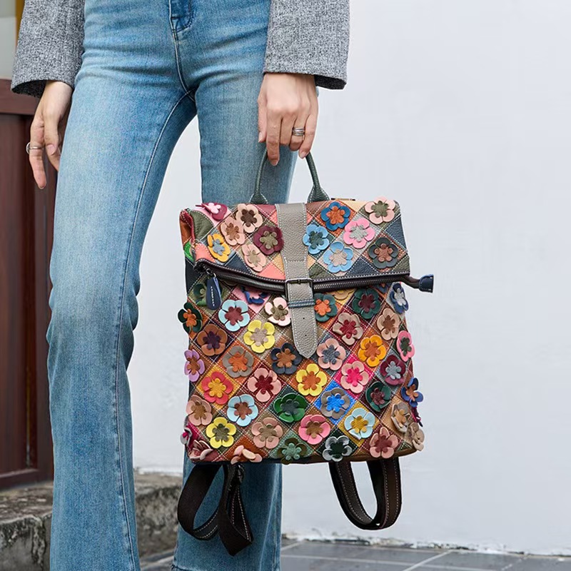 Damski plecak vintage ze skóry – Women'S Fashion Backpack recenzja i cena