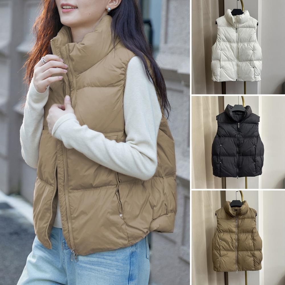 Kurtki zimowe Moda Kamizelki o – Puffer Vest Fashion Women recenzja i cena