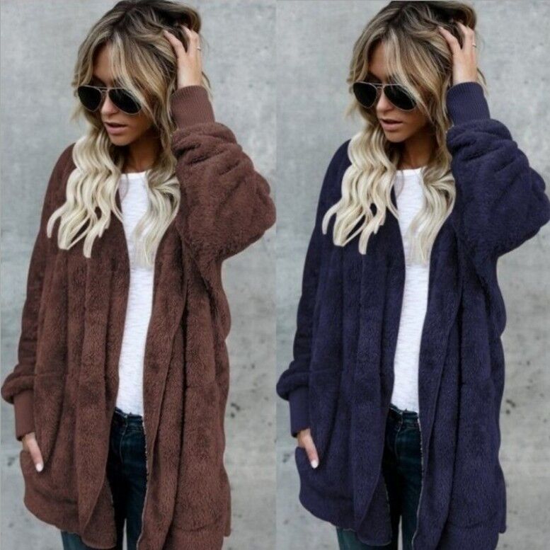 Ciepły pluszowy płaszcz ze szt – Sherpa Coat Women recenzja i cena