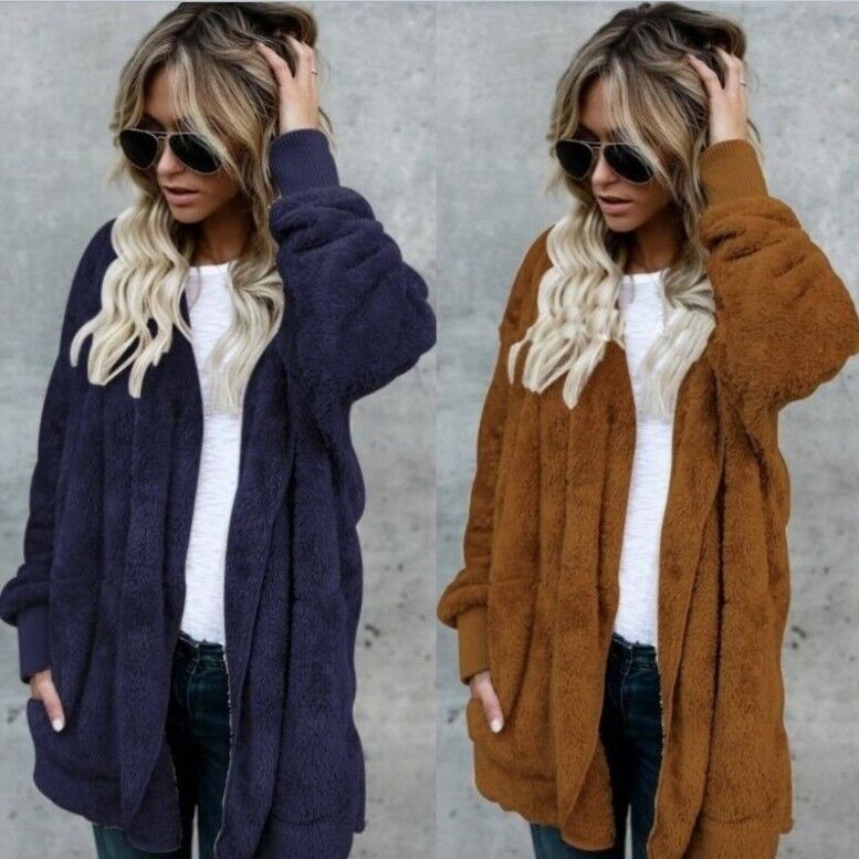 Ciepły pluszowy płaszcz ze szt – Sherpa Coat Women recenzja i cena