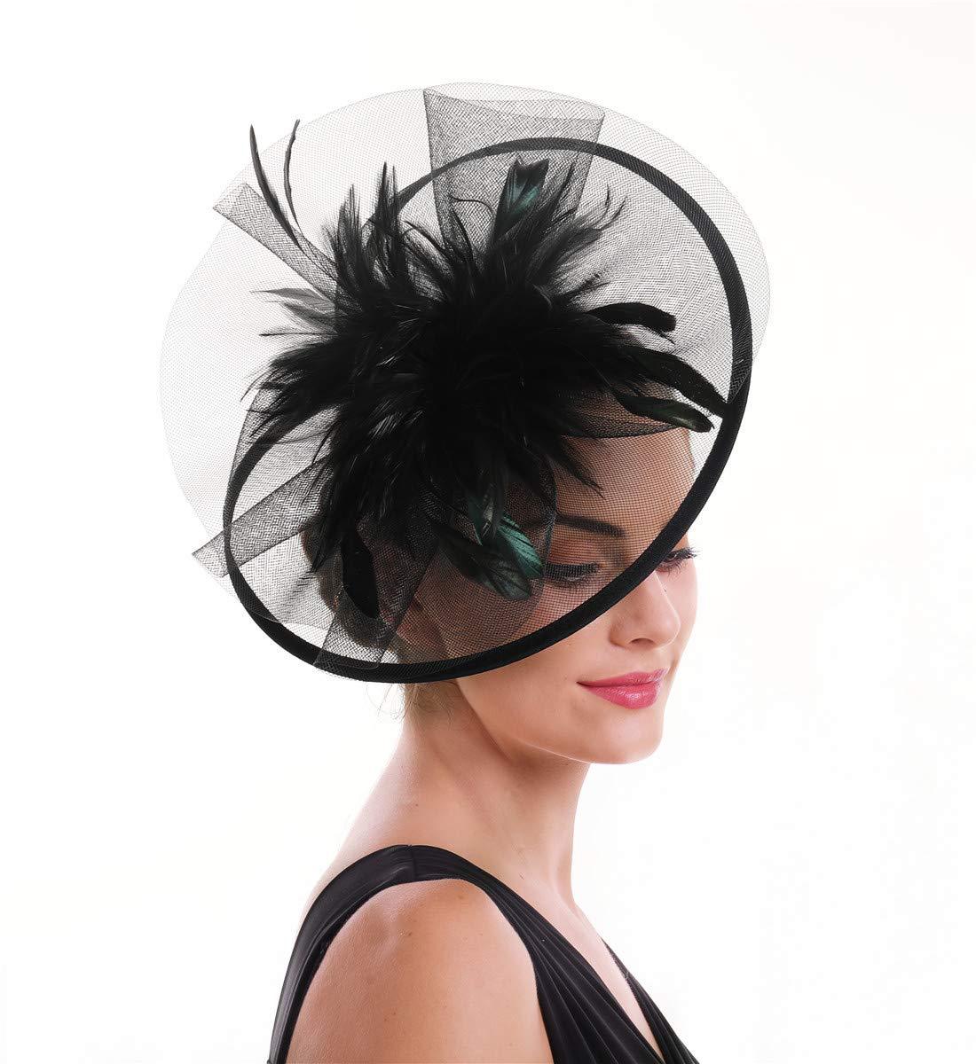 Damska czapka fascynator z pió – Women'S Fashion Kentucky Derby recenzja i cena