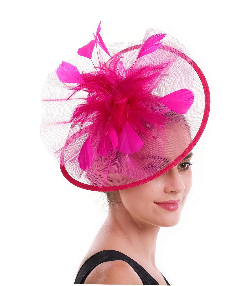 Damska czapka fascynator z pió – Women'S Fashion Kentucky Derby recenzja i cena