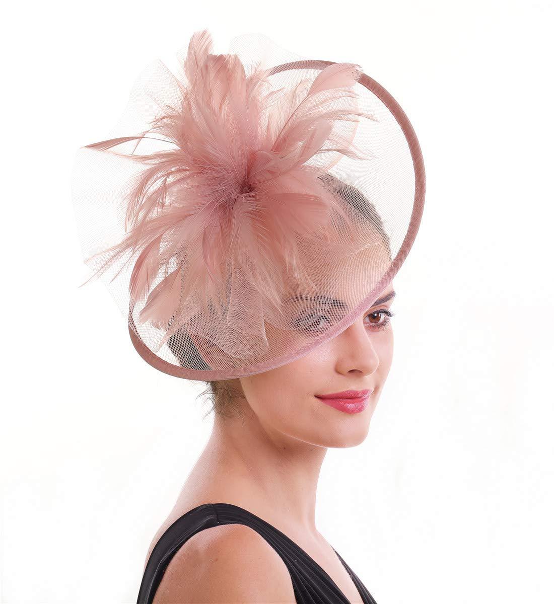 Damska czapka fascynator z pió – Women'S Fashion Kentucky Derby recenzja i cena