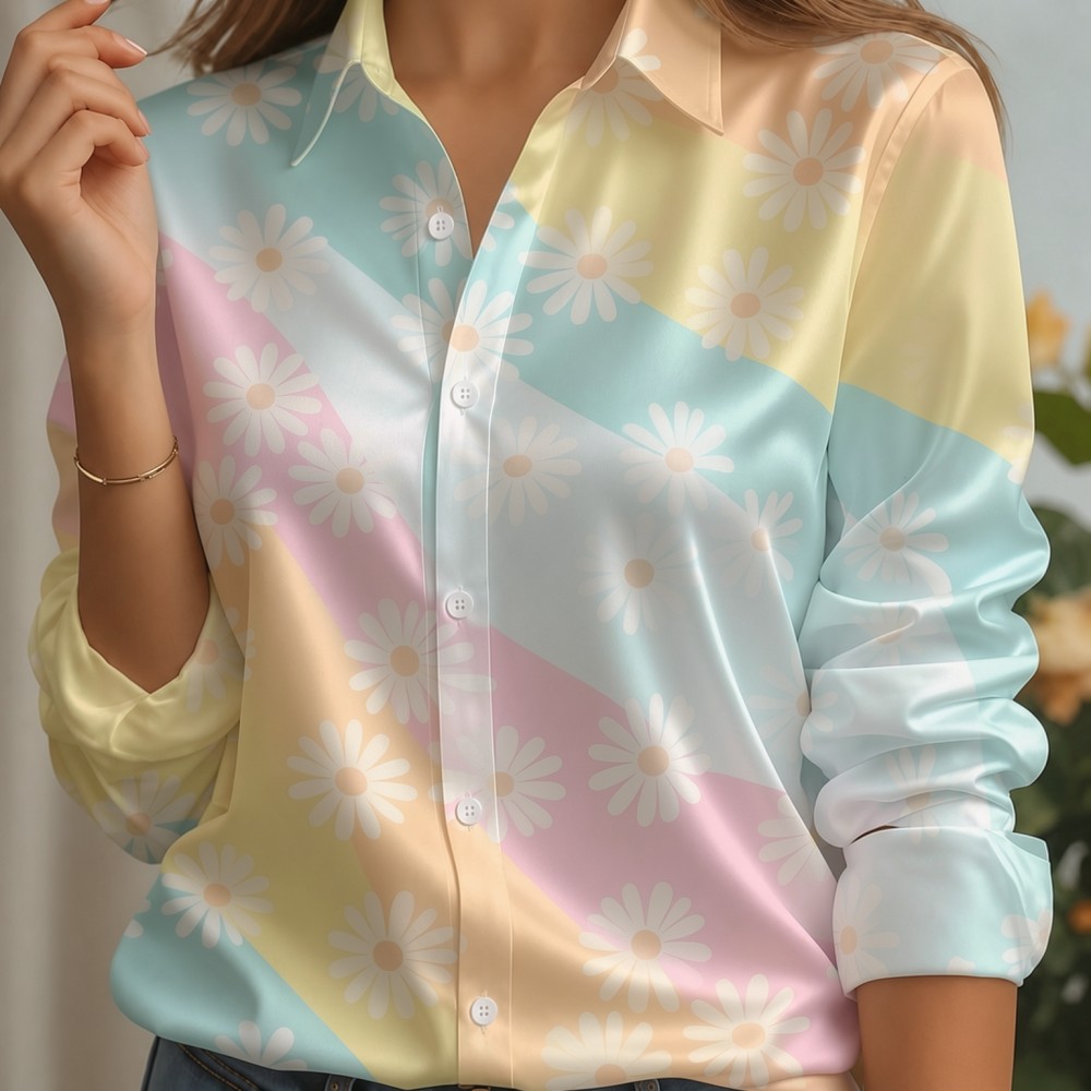 Damska satynowa koszula z klap – Trend Women Fashion recenzja i cena