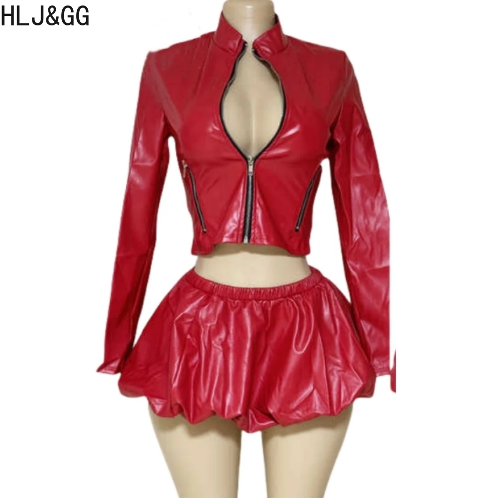 HLJ&GG Fashion Leather Zipper  – Women'S Fashion Leather Jacket recenzja i cena
