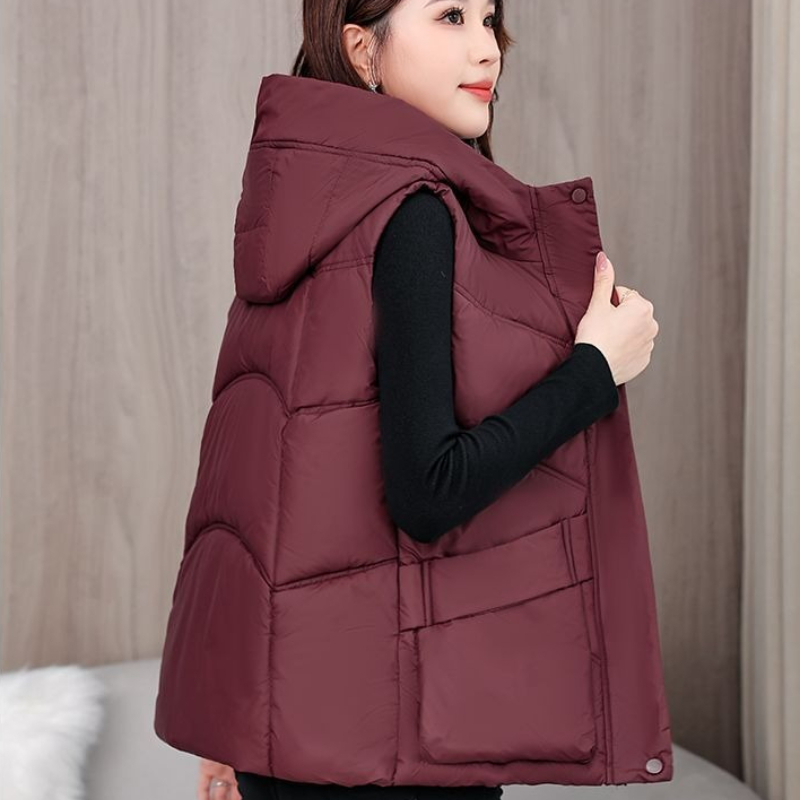 Modna, obszerna kamizelka puch – Puffer Vest Fashion Women recenzja i cena