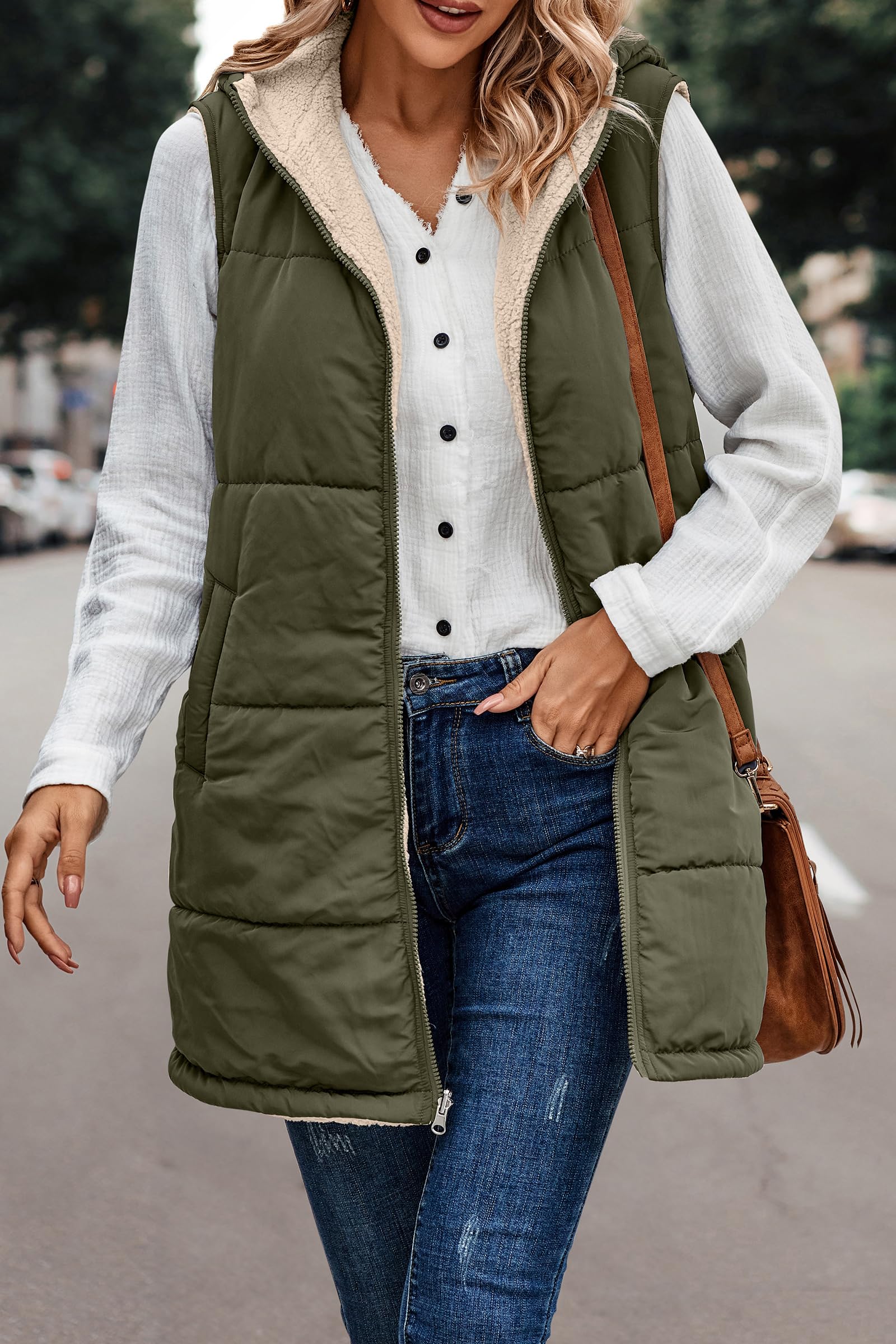 Dwustronne damskie ciepłe zimo – Sherpa Coat Women recenzja i cena