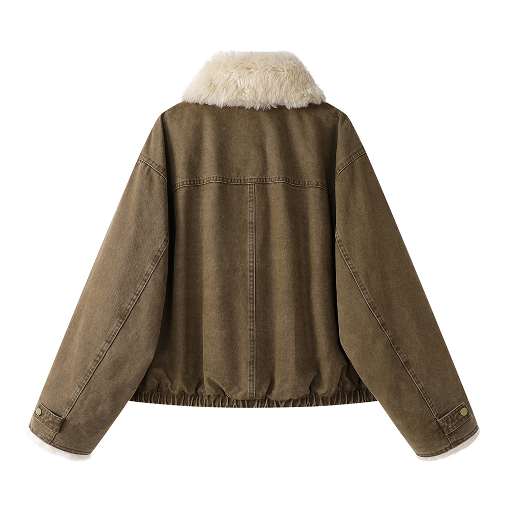 Damska kurtka jeansowa z futrz – Sherpa Coat Women recenzja i cena