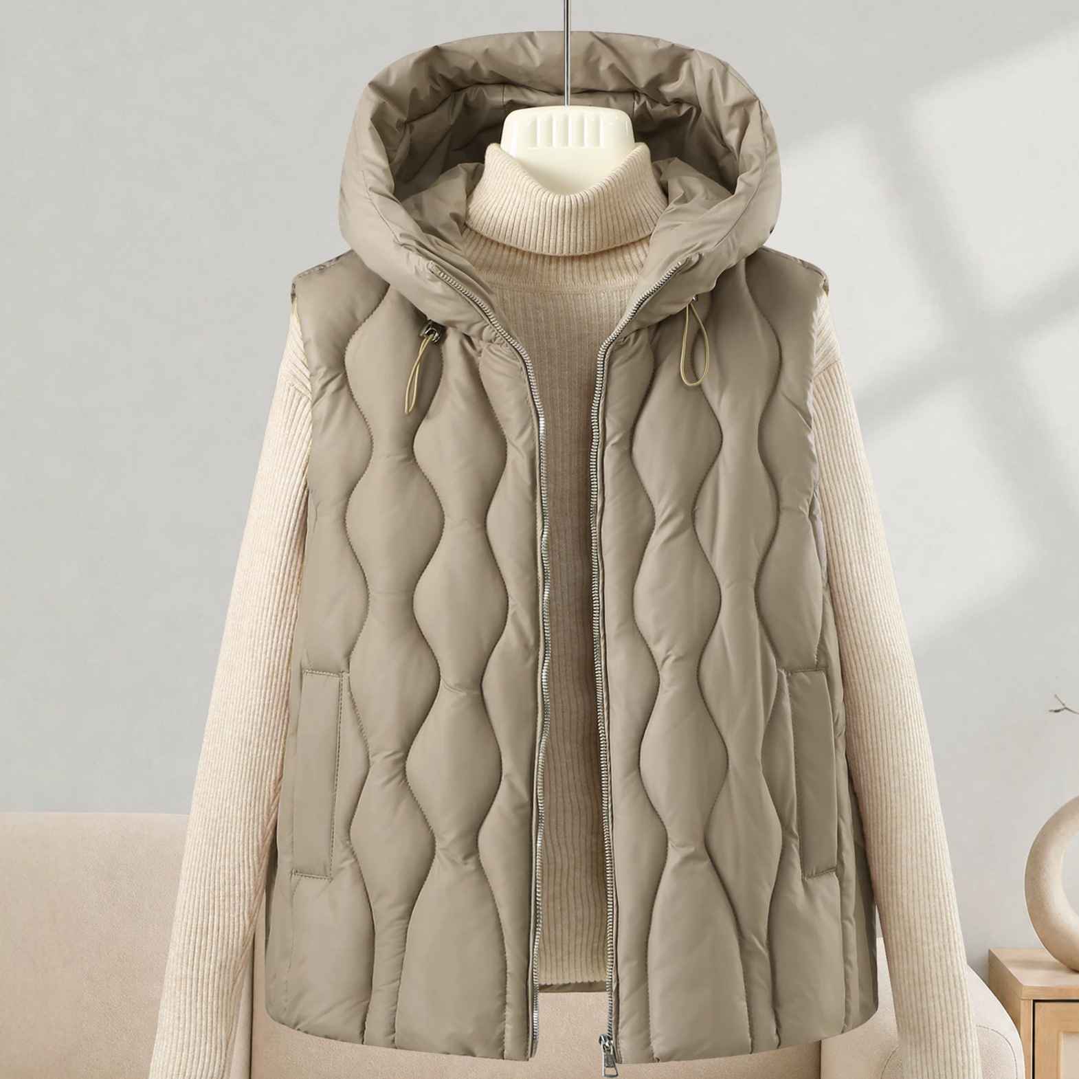 Krótka, gruba, puszysta kamize – Puffer Vest Fashion Women recenzja i cena