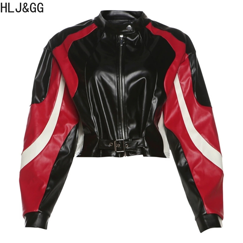 HLJ&GG Fashion Y2K skórzana ku – Women'S Fashion Leather Jacket recenzja i cena