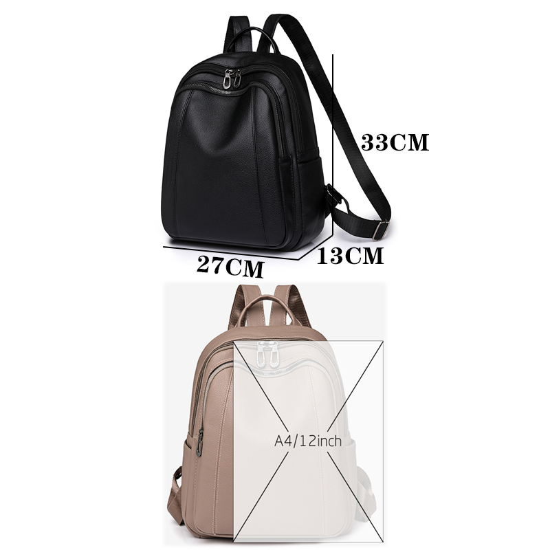 Wysokiej jakości skórzany plec – Women'S Fashion Backpack recenzja i cena