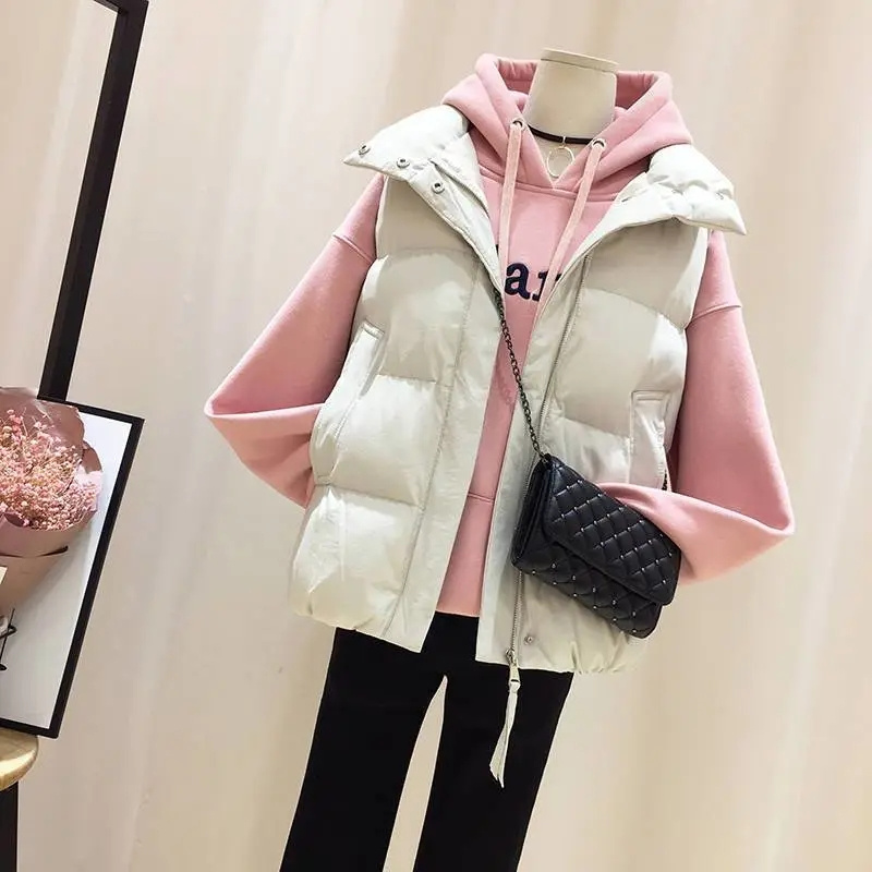 Damska krótka kurtka puchowa b – Puffer Vest Fashion Women recenzja i cena