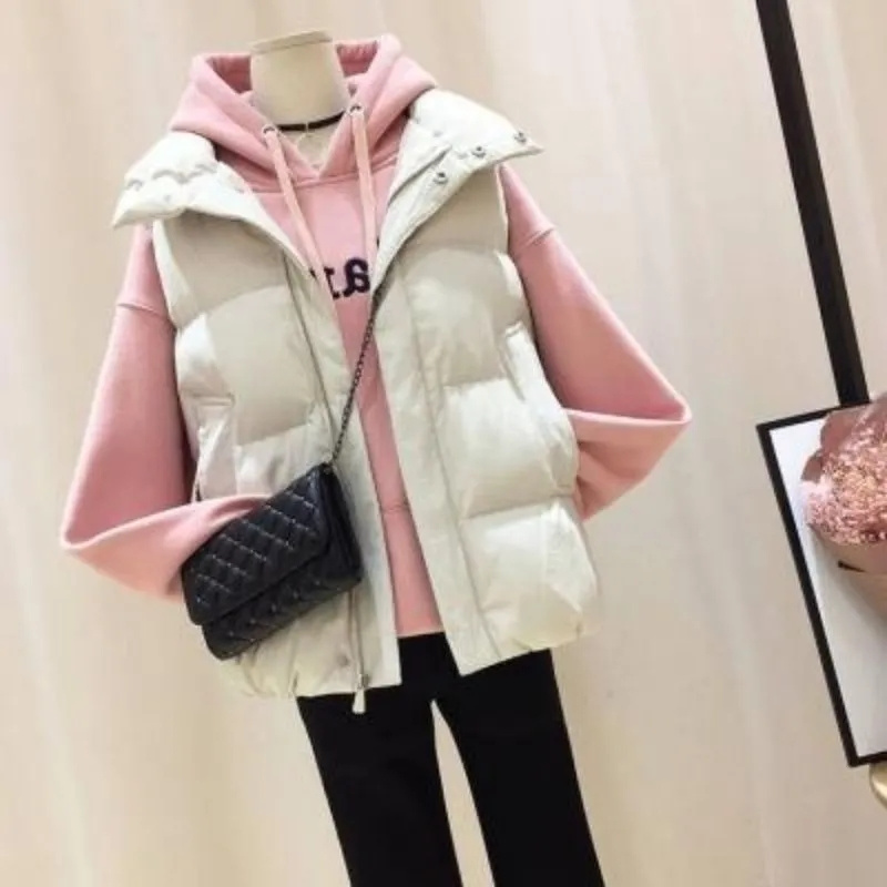 Damska krótka kurtka puchowa b – Puffer Vest Fashion Women recenzja i cena