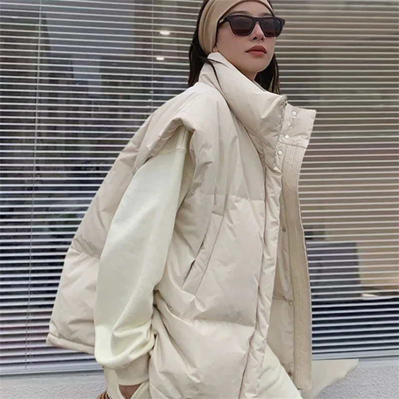 2024 nowe koreańskie kurtki zi – Puffer Vest Fashion Women recenzja i cena
