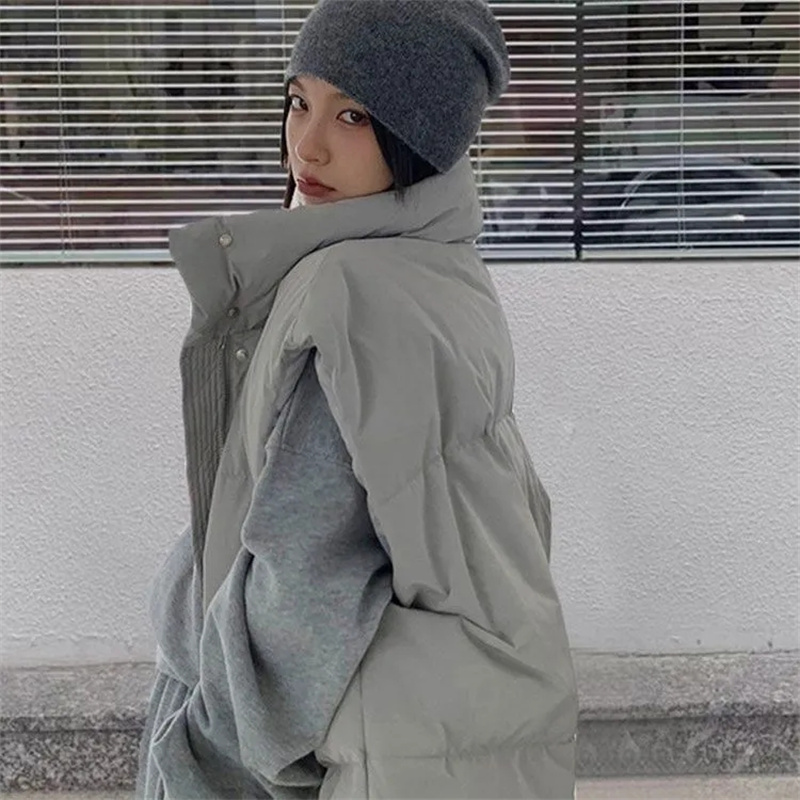 2024 nowe koreańskie kurtki zi – Puffer Vest Fashion Women recenzja i cena