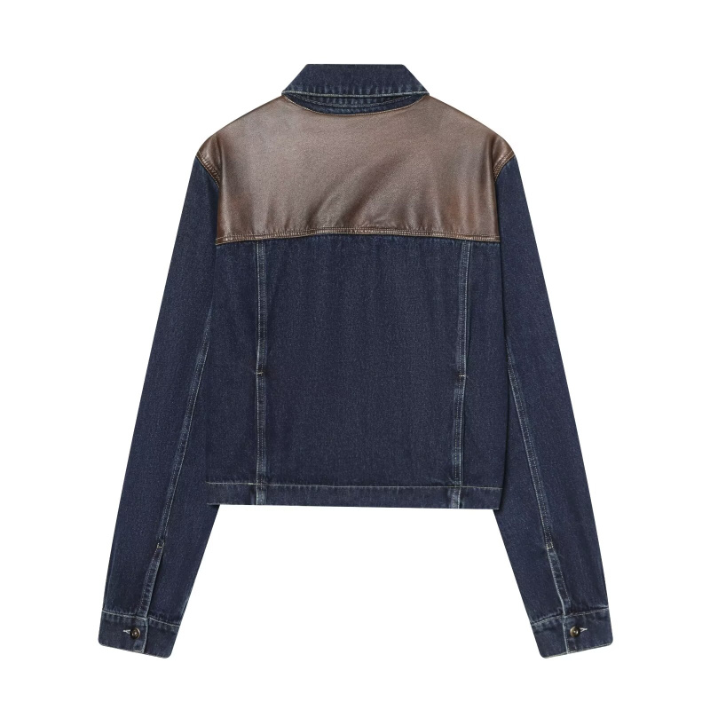 Damski zestaw dżinsowy ETJ: ku – Women'S Fashion Leather Jacket recenzja i cena