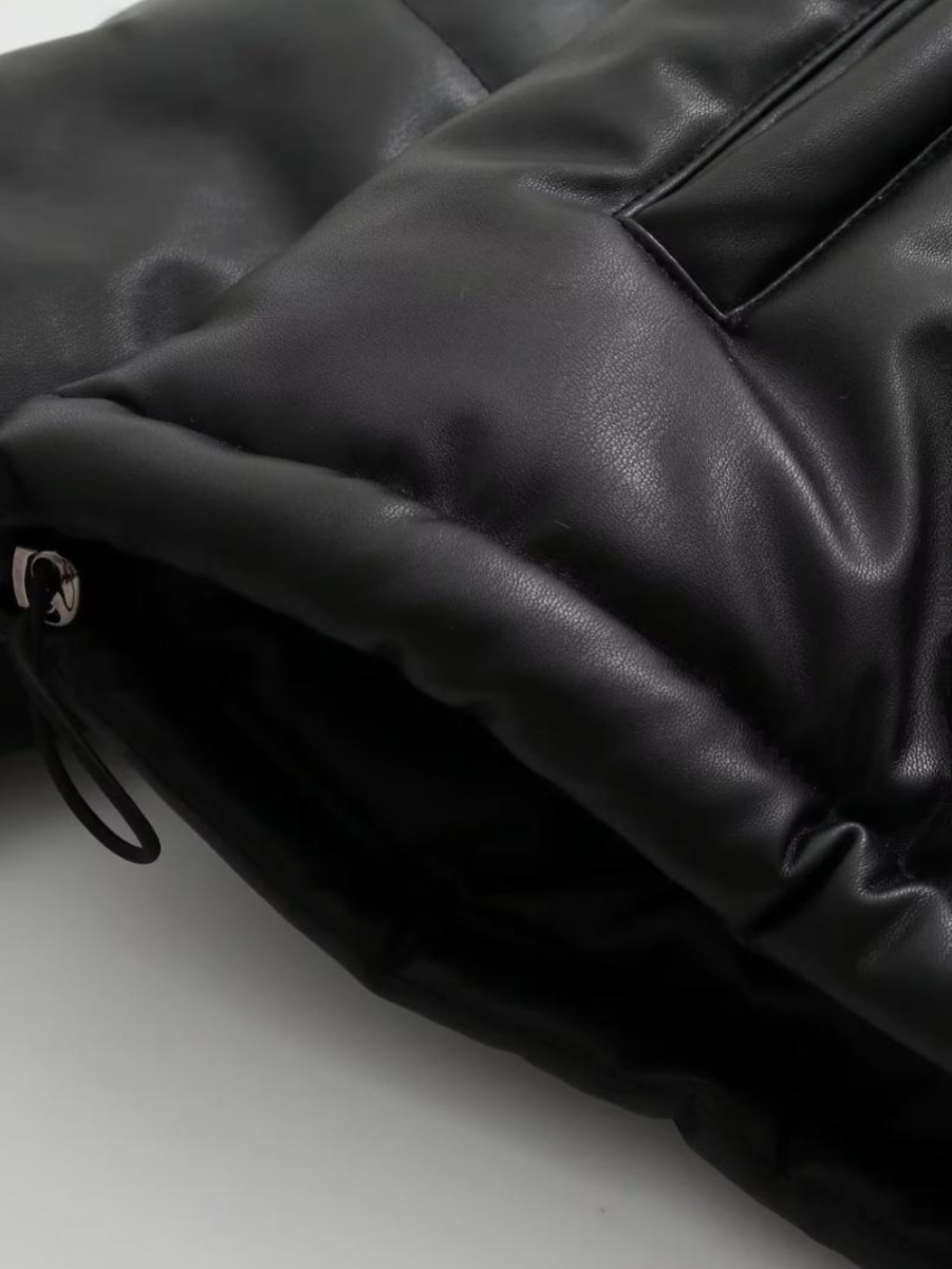 Luźna, codzienna kurtka damska – Women'S Fashion Leather Jacket recenzja i cena