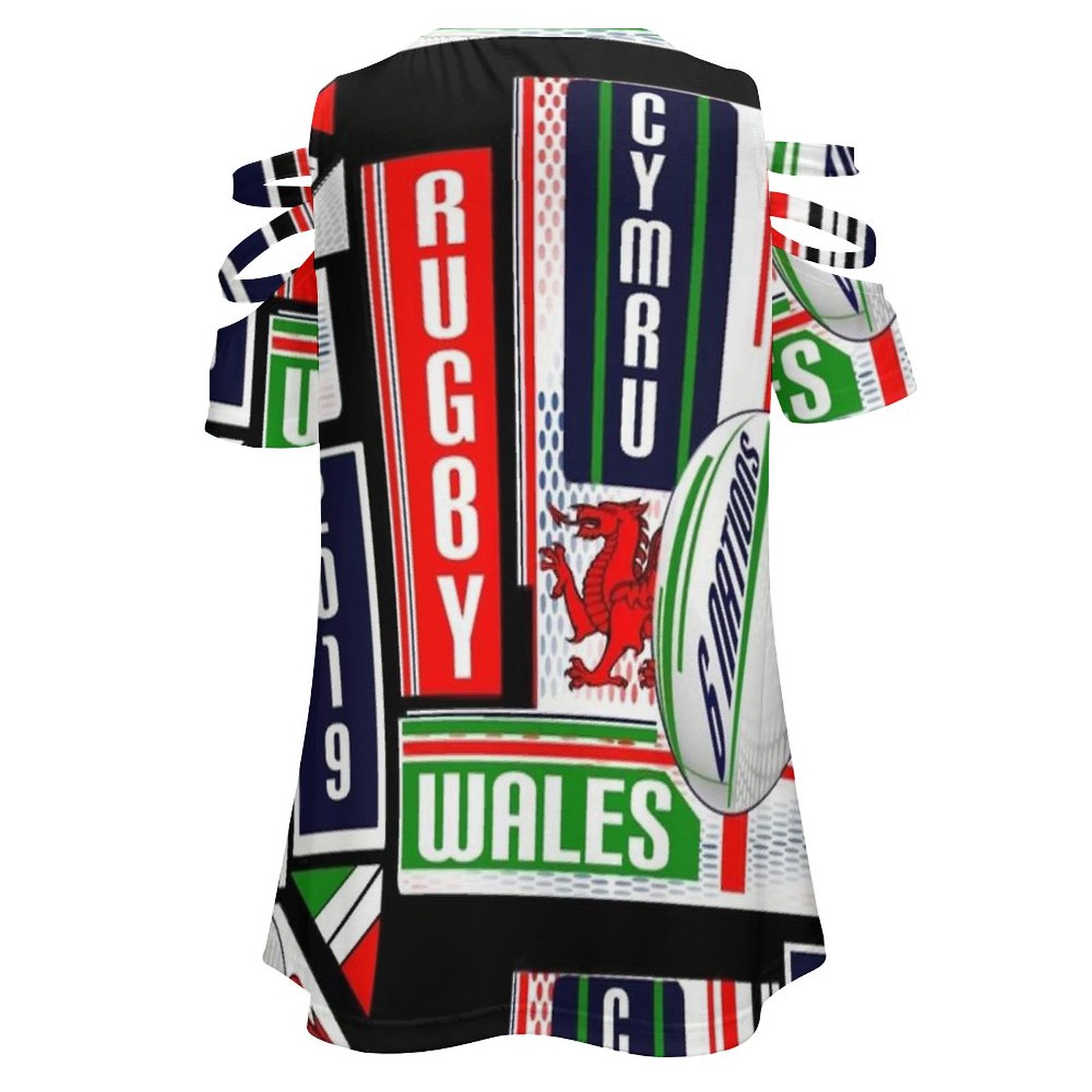 Cymru Welsh Wales Rugby Team D – Women'S Fashion Rugby Top recenzja i cena