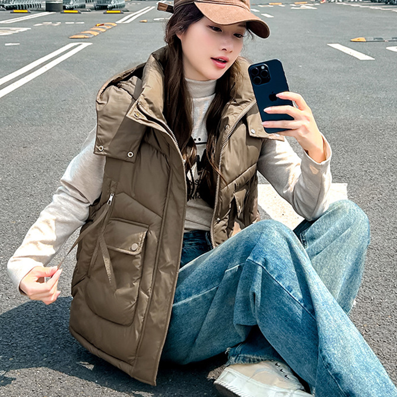 Damska kurtka bez rękawów z ka – Puffer Vest Fashion Women recenzja i cena