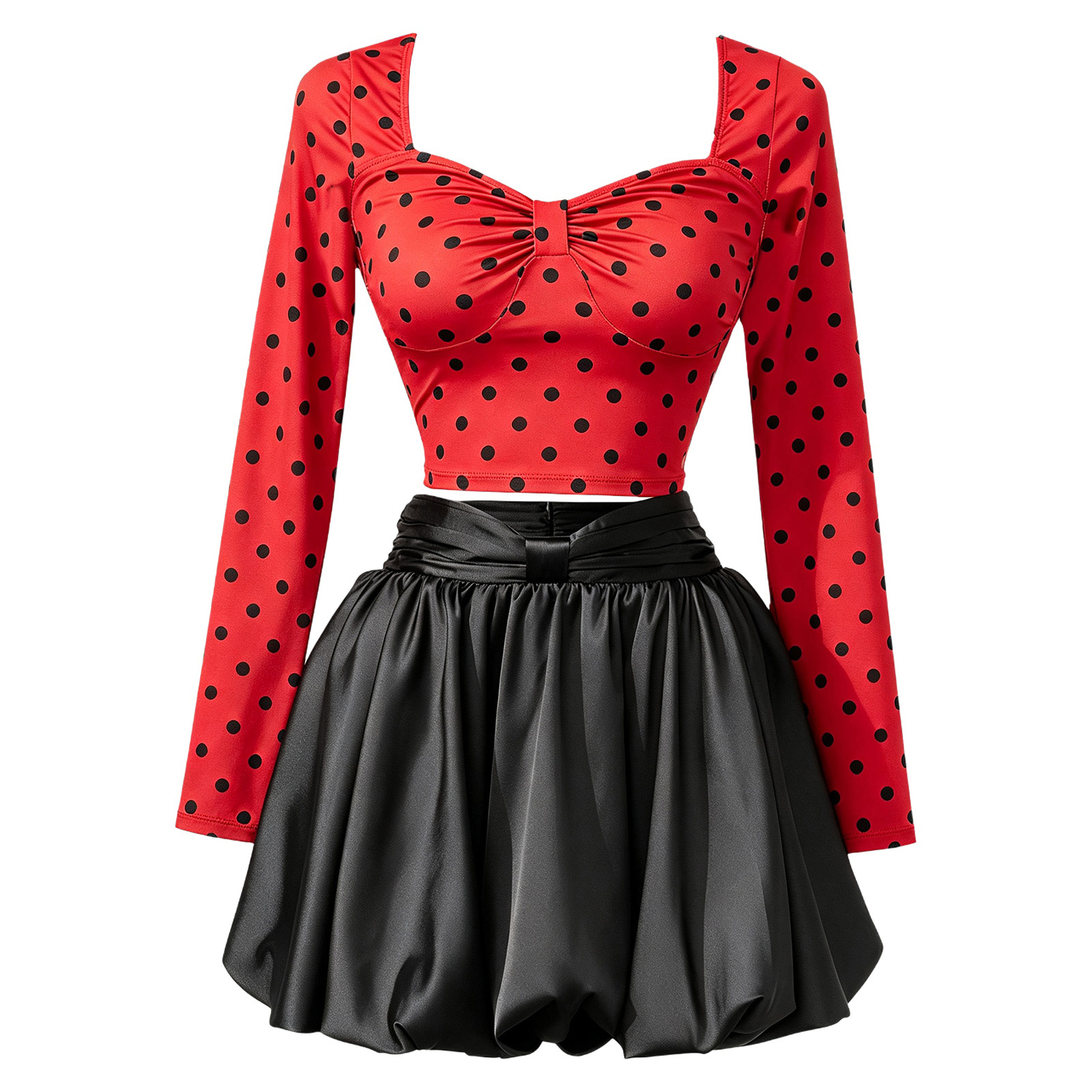 Damskie bluzki crop top z dług – Women Fashion Outfits recenzja i cena