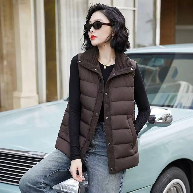 Nowy luźny płaszcz damski z ko – Puffer Vest Fashion Women recenzja i cena