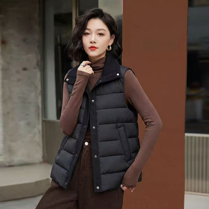 Nowy luźny płaszcz damski z ko – Puffer Vest Fashion Women recenzja i cena