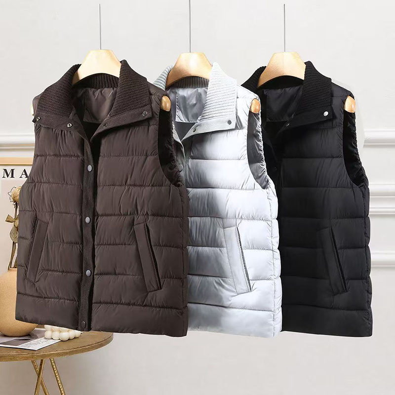 Nowy luźny płaszcz damski z ko – Puffer Vest Fashion Women recenzja i cena