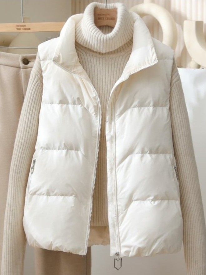 Damskie krótkie ocieplane kami – Puffer Vest Fashion Women recenzja i cena