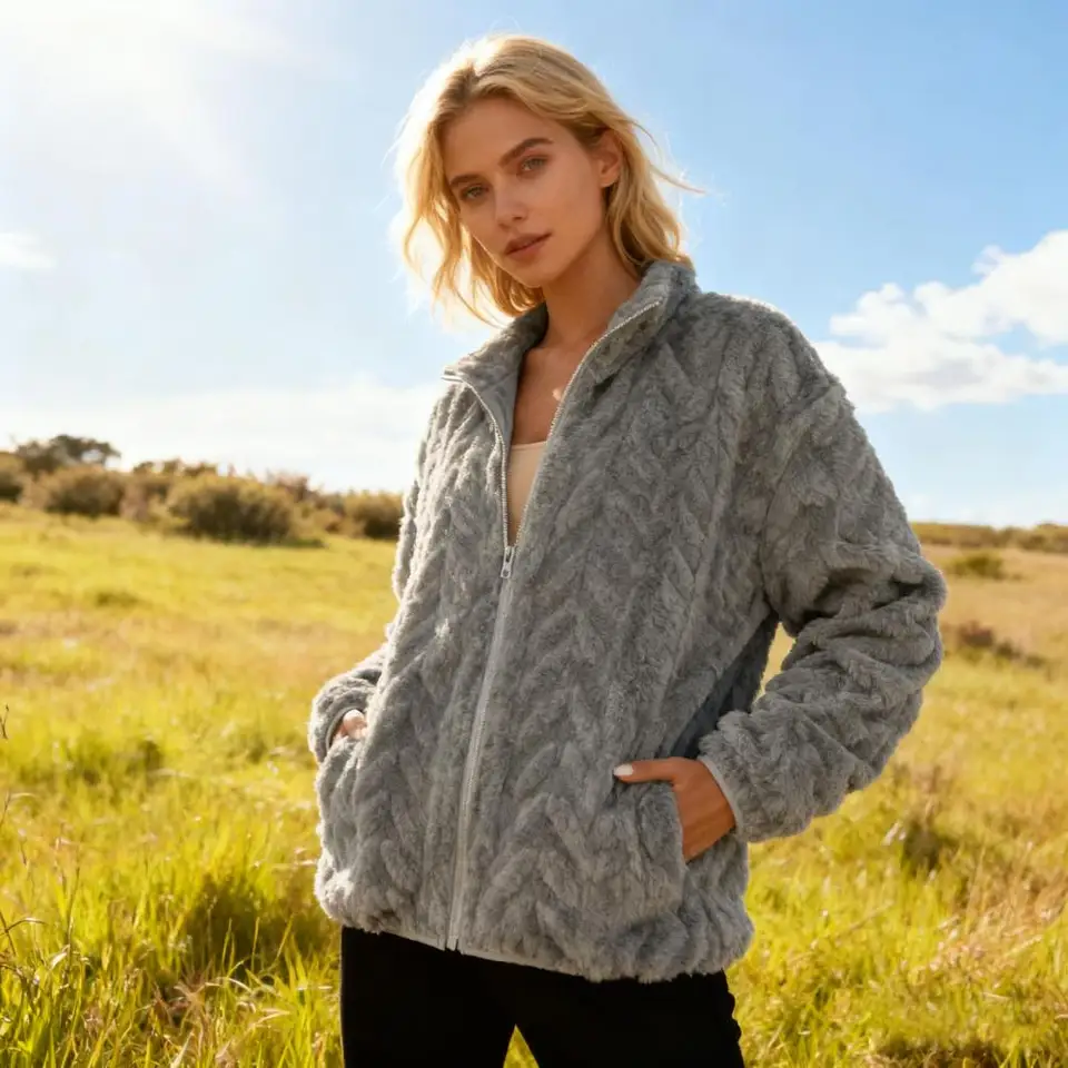 Kurtka zimowa damska z polaru, – Sherpa Coat Women recenzja i cena