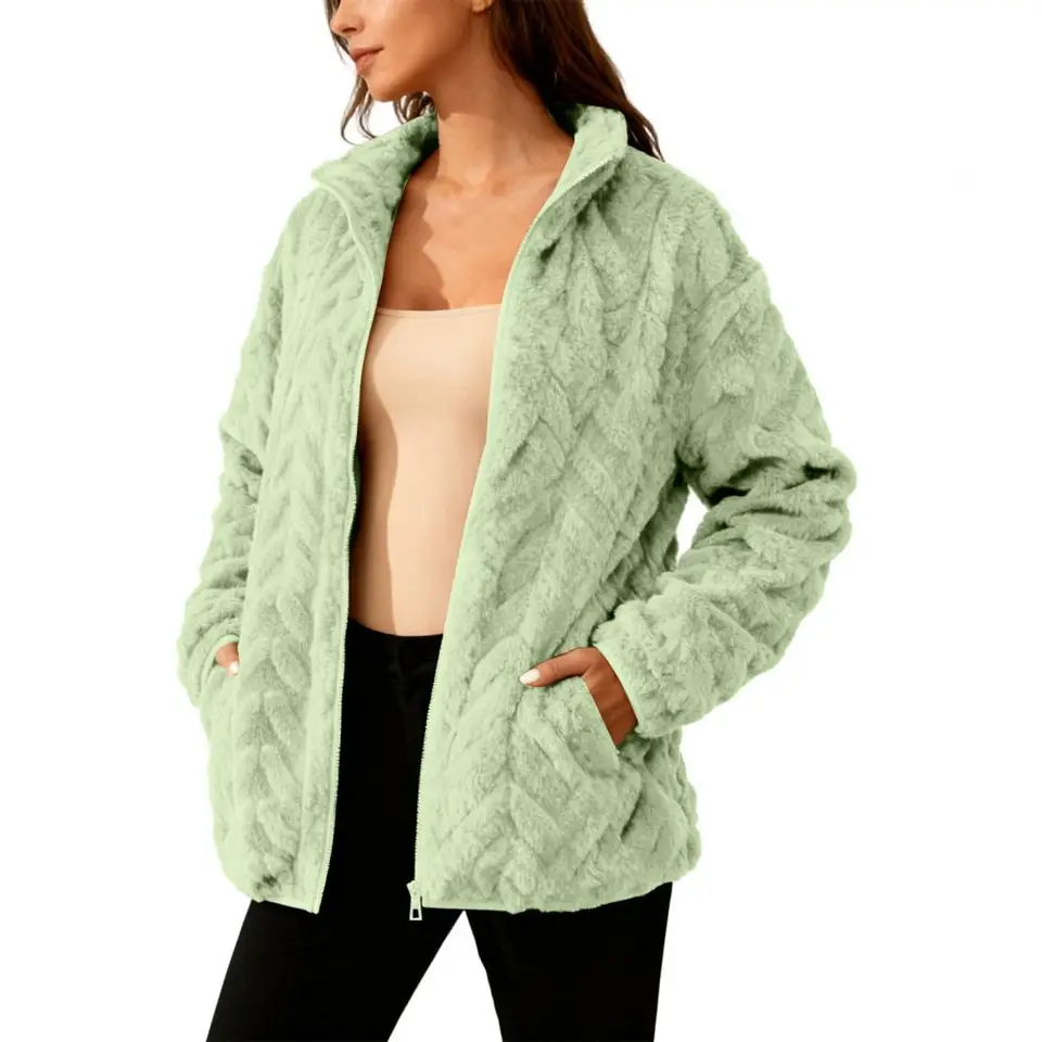 Kurtka zimowa damska z polaru, – Sherpa Coat Women recenzja i cena