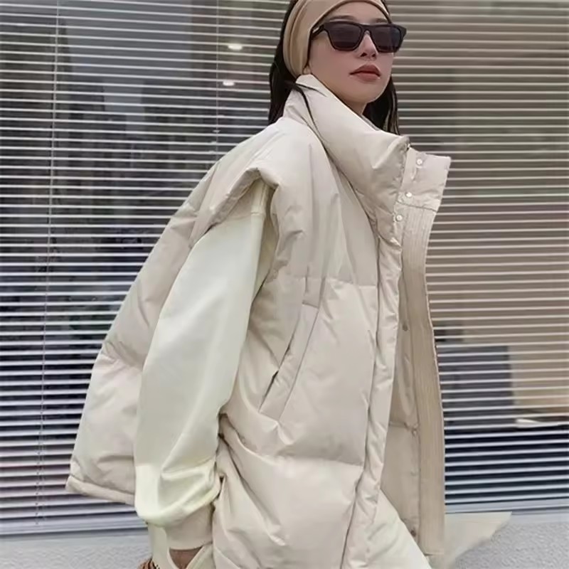 Nowe koreańskie kurtki zimowe  – Puffer Vest Fashion Women recenzja i cena