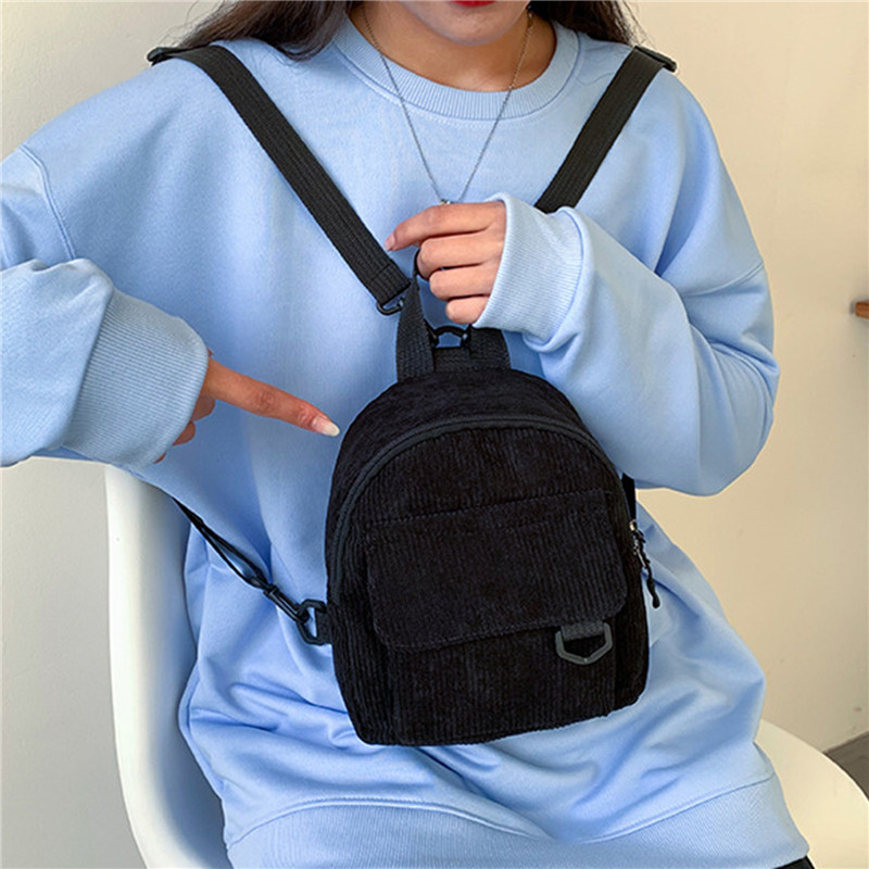 Jednokolorowy mini plecak sztr – Women'S Fashion Backpack recenzja i cena