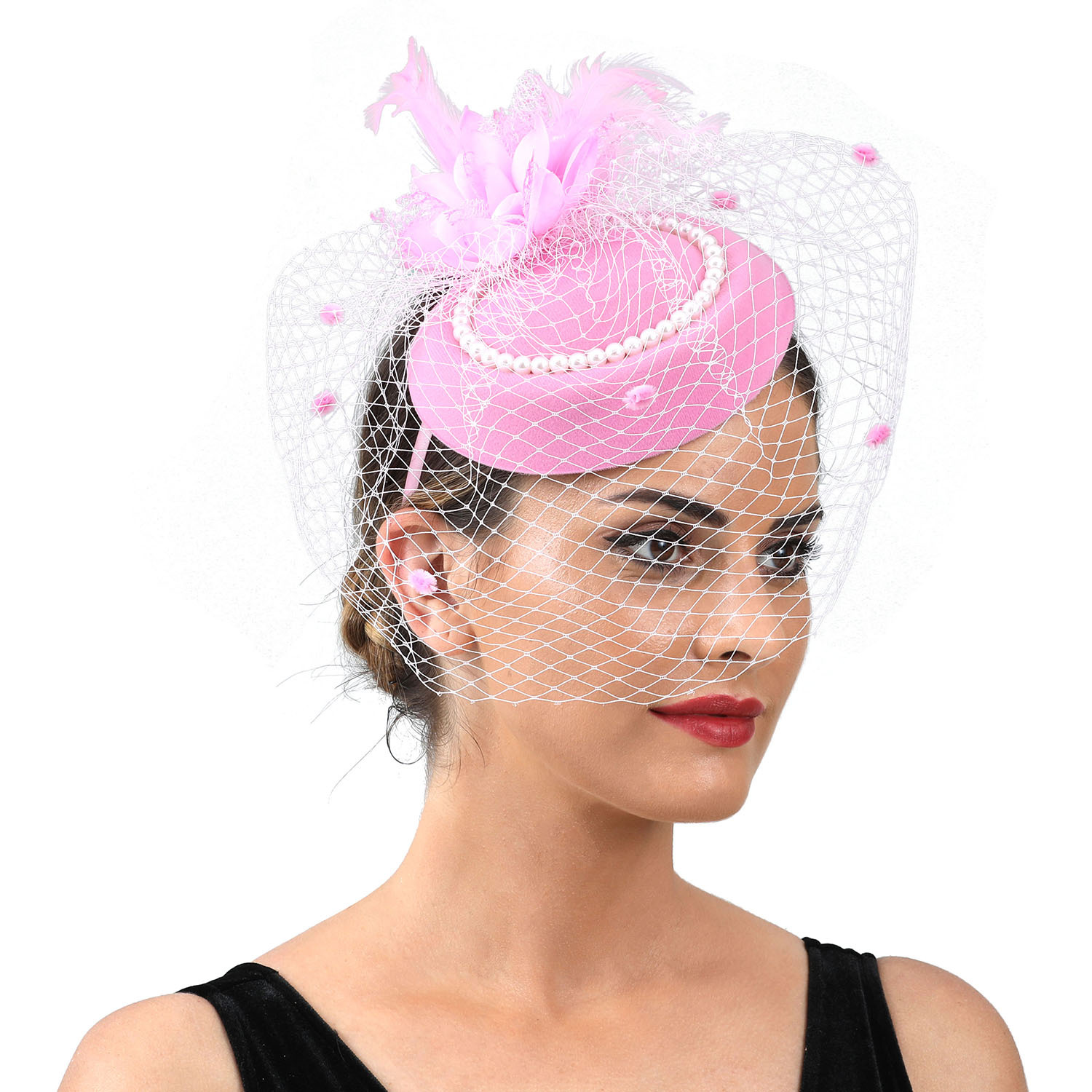 Kapelusz fascinator z piórami  – Women'S Fashion Kentucky Derby recenzja i cena
